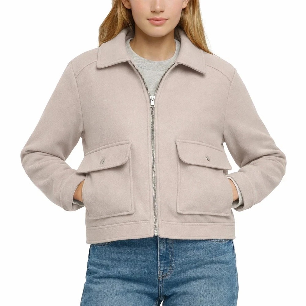 Banana Republic Women's Full Front Zip Jacket Taupe Size XL NWT - Picture 3 of 10
